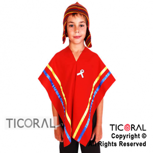 DISFRAZ COYA NIO CAND T2 C/PONCHO Y GORRO x 1